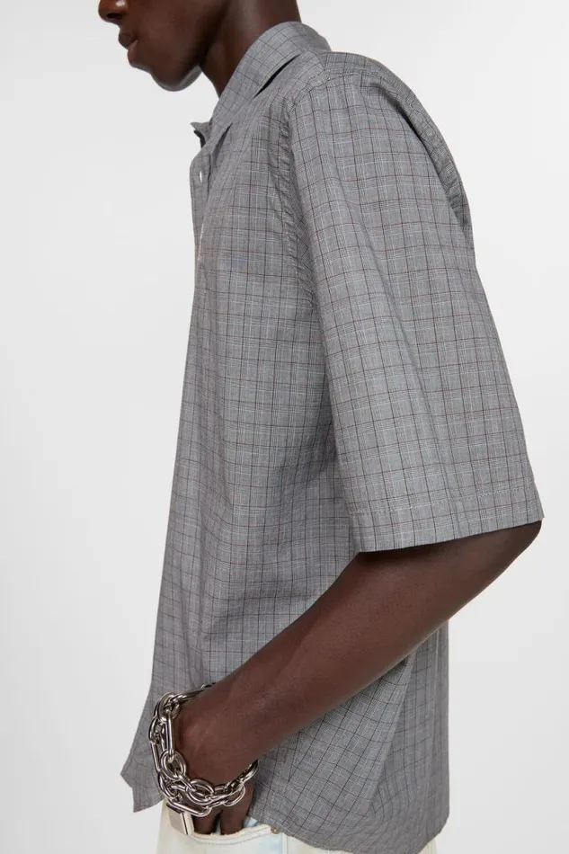 Acne Studios Short Sleeve Buttonup Grey Man Shirts