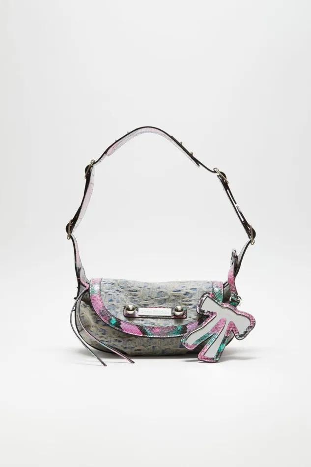Acne Studios Shoulder Bag Light Bluepink Man Bags