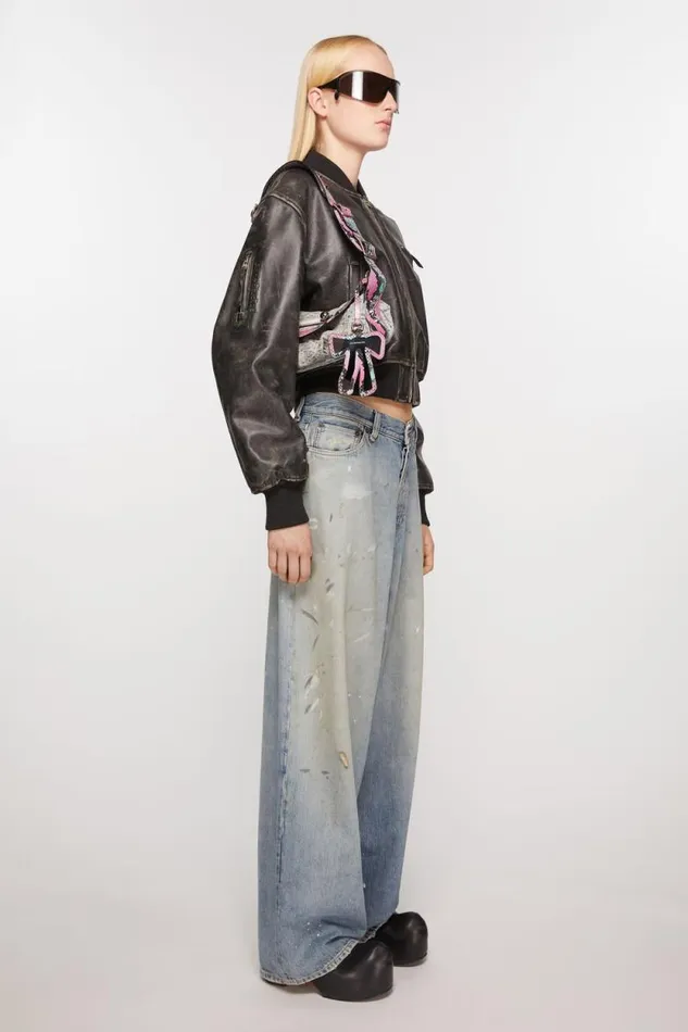 Acne Studios Shoulder Bag Light Bluepink Man Bags