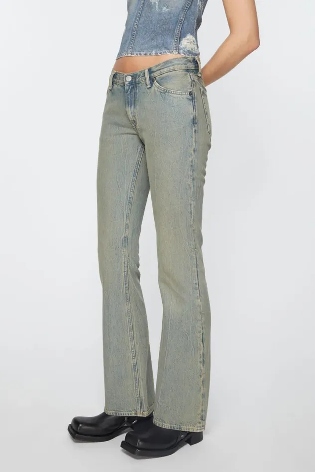 Acne Studios Slim Fit Jeans 8211 2005 Bluebeige Woman Jeans