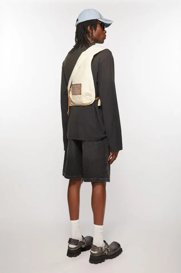 Acne Studios Sling Backpack Cream Beigebeige Woman Bags