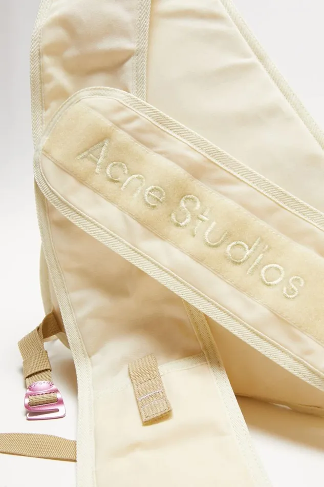 Acne Studios Sling Backpack Cream Beigebeige Woman Bags