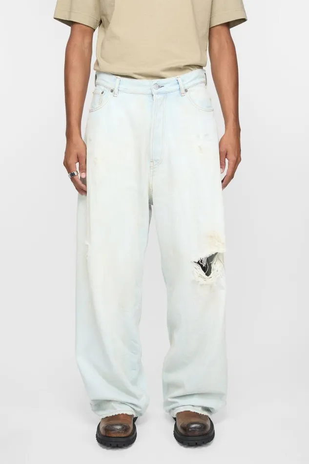 Acne Studios Super Baggy Fit Jeans 8211 2023 Light Bluewhite Man Jeans