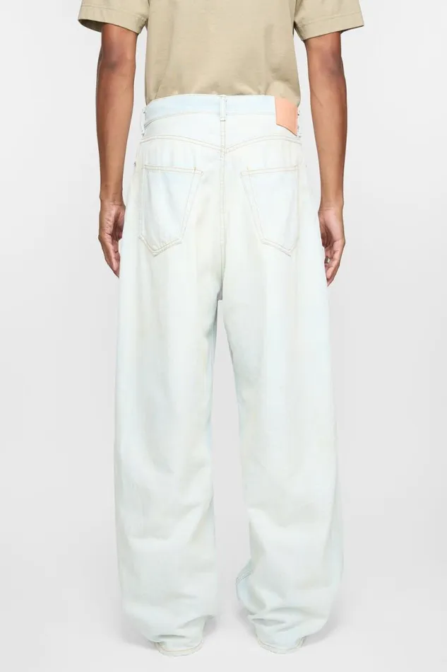 Acne Studios Super Baggy Fit Jeans 8211 2023 Light Bluewhite Man Jeans