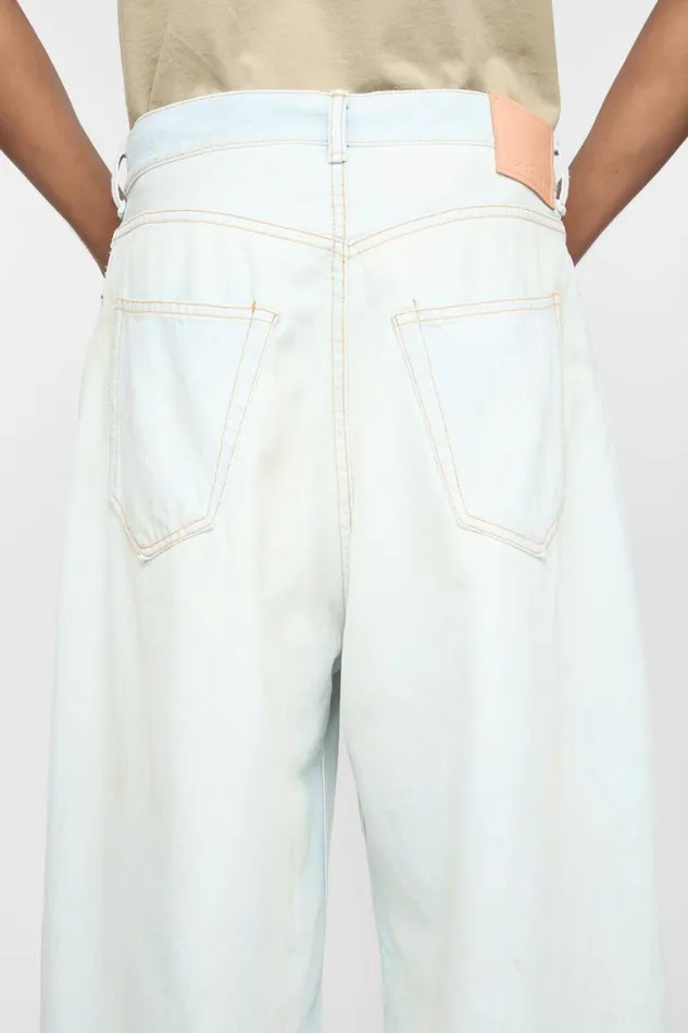 Acne Studios Super Baggy Fit Jeans 8211 2023 Light Bluewhite Man Jeans