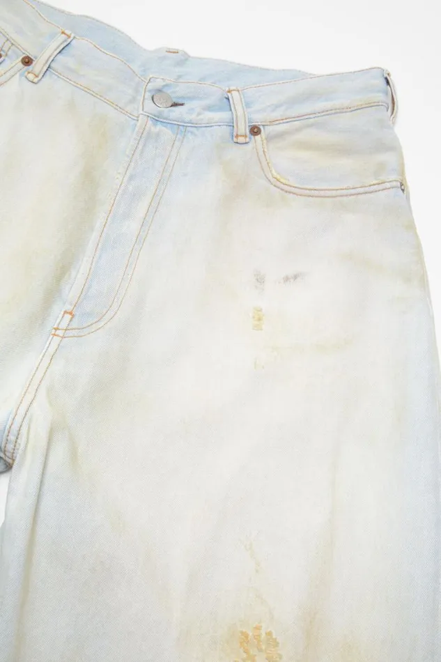 Acne Studios Super Baggy Fit Jeans 8211 2023 Light Bluewhite Man Jeans