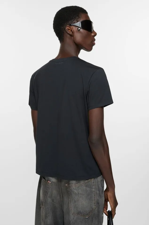 Acne Studios Tshirt 8211 Regular Fit Black Man Tshirts