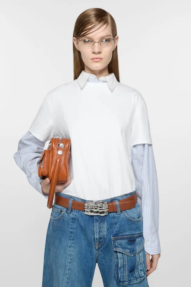 Acne Studios Tshirt 8211 Regular Fit Optic White Woman Tshirts