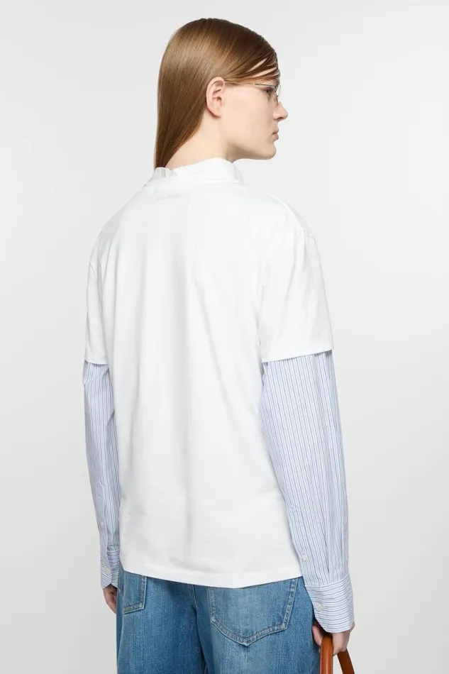 Acne Studios Tshirt 8211 Regular Fit Optic White Woman Tshirts
