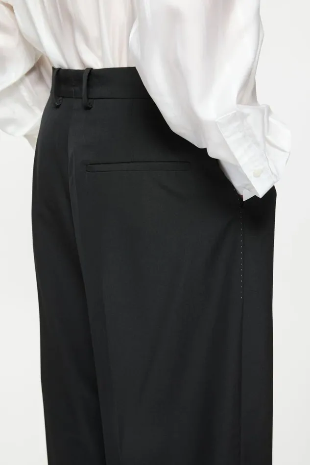 Acne Studios Tailored Trousers Black Man Trousers