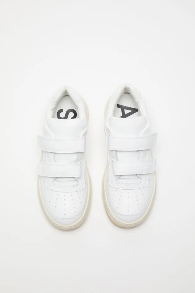 Acne Studios Velcro Strap Sneakers Optic Whiteecru Man Shoes