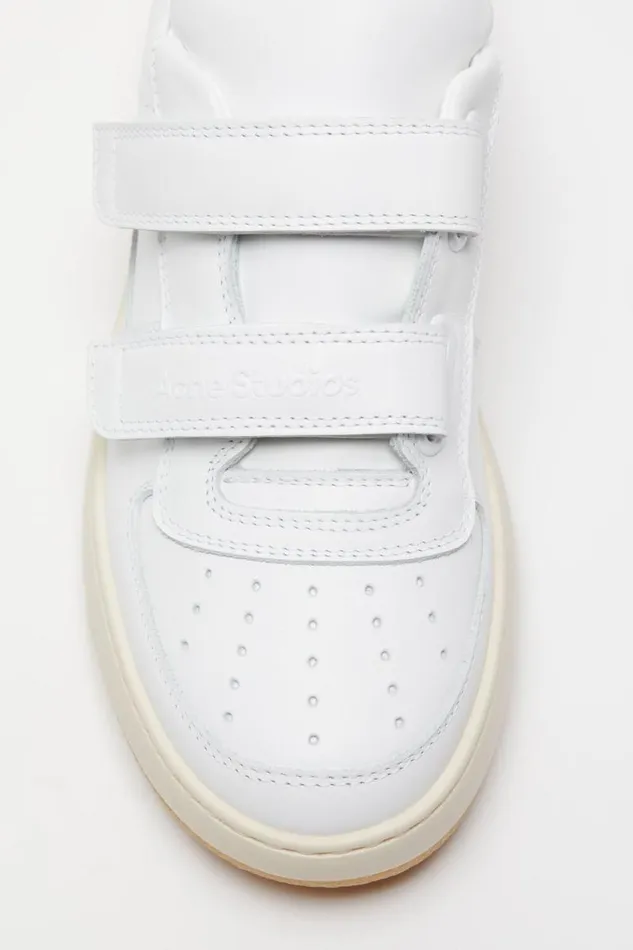 Acne Studios Velcro Strap Sneakers Optic Whiteecru Man Shoes