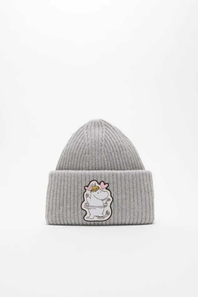 Acne Studios Wool Beanie Acne Studios X Moomin Light Grey Melange Woman Hats