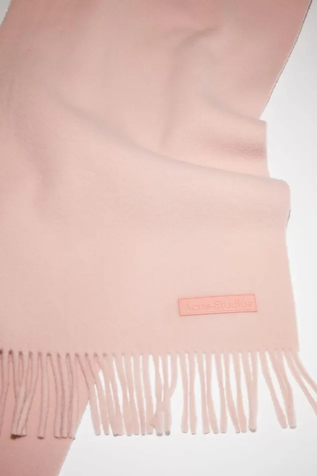 Acne Studios Wool Scarf Pink Label Pink Man Scarves