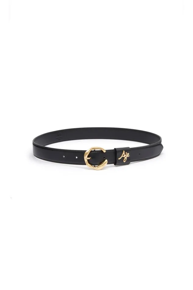 Aje Belts Arette Logo Belt Black 8211 Women Aje Belts Arette Logo Belt Black 8211 Women