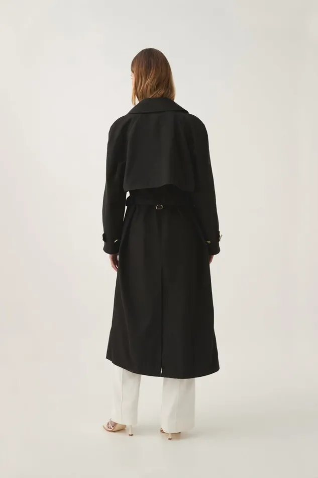 Aje Blazers Jackets and Coats Replica Trench Coat Black 8211 Women