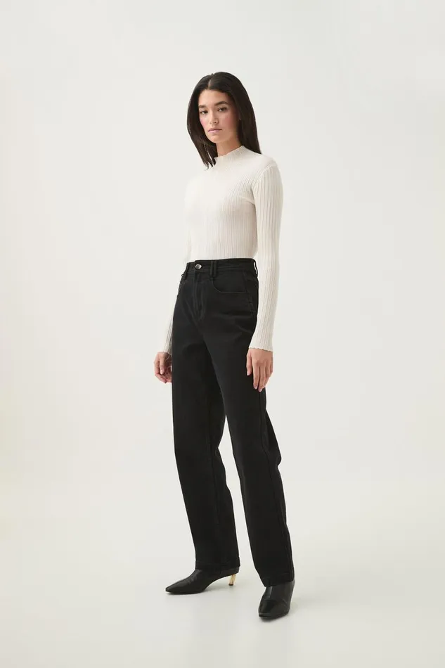 Aje Denim Maya Straight Leg Jeans Black 8211 Women