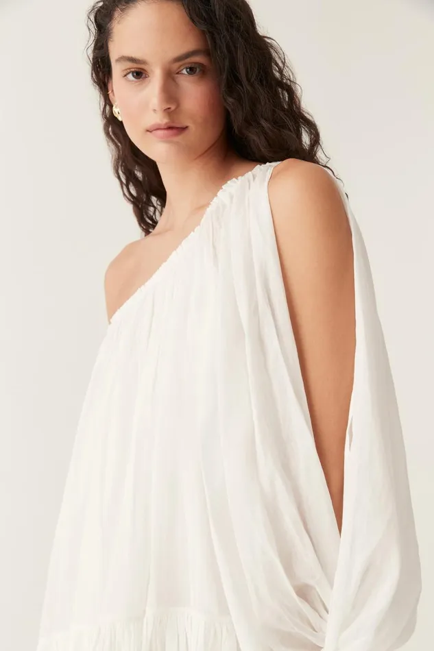 Aje Dresses Avani Smock Mini Dress Ivory 8211 Women Aje Dresses Avani Smock Mini Dress Ivory 8211 Women