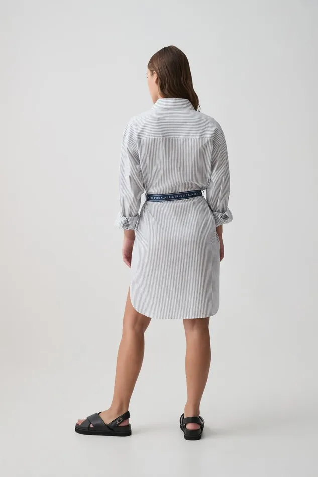 Aje Dresses Belted Logo Shirt Dress 824 Acid Bluewhite 8211 Women Aje Dresses Belted Logo Shirt Dress 824 Acid Bluewhite 8211 Women
