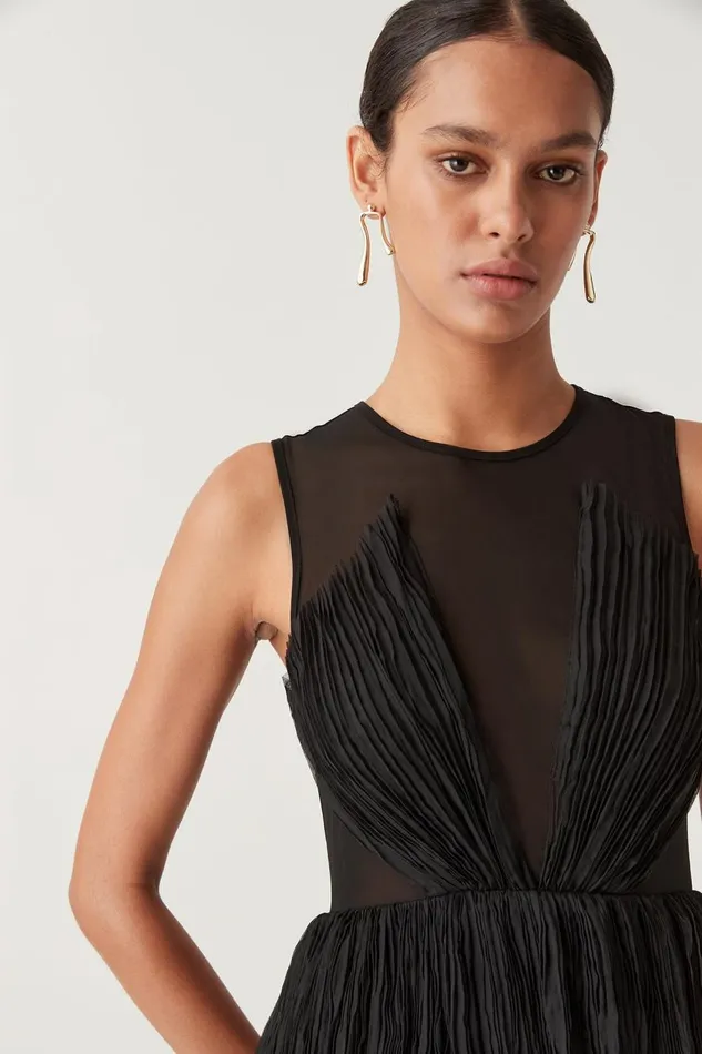 Aje Dresses Escapist Maxi Dress Black 8211 Women Aje Dresses Escapist Maxi Dress Black 8211 Women
