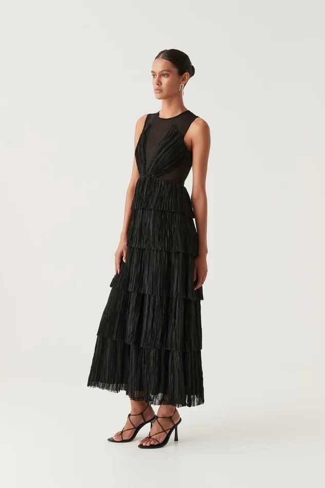Aje Dresses Escapist Maxi Dress Black 8211 Women Aje Dresses Escapist Maxi Dress Black 8211 Women