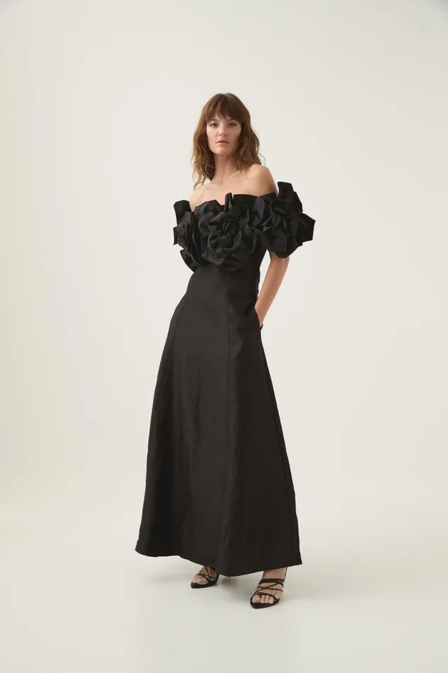Aje Dresses Etta Midi Dress Black 8211 Women