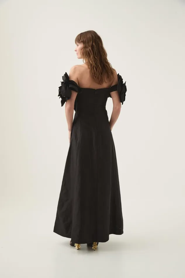 Aje Dresses Etta Midi Dress Black 8211 Women Aje Dresses Etta Midi Dress Black 8211 Women