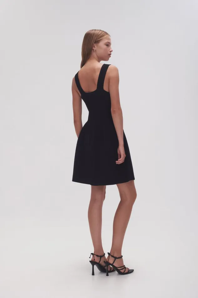 Aje Dresses Goldfoil Metal Bar Mini Dress Black 8211 Women Aje Dresses Goldfoil Metal Bar Mini Dress Black 8211 Women
