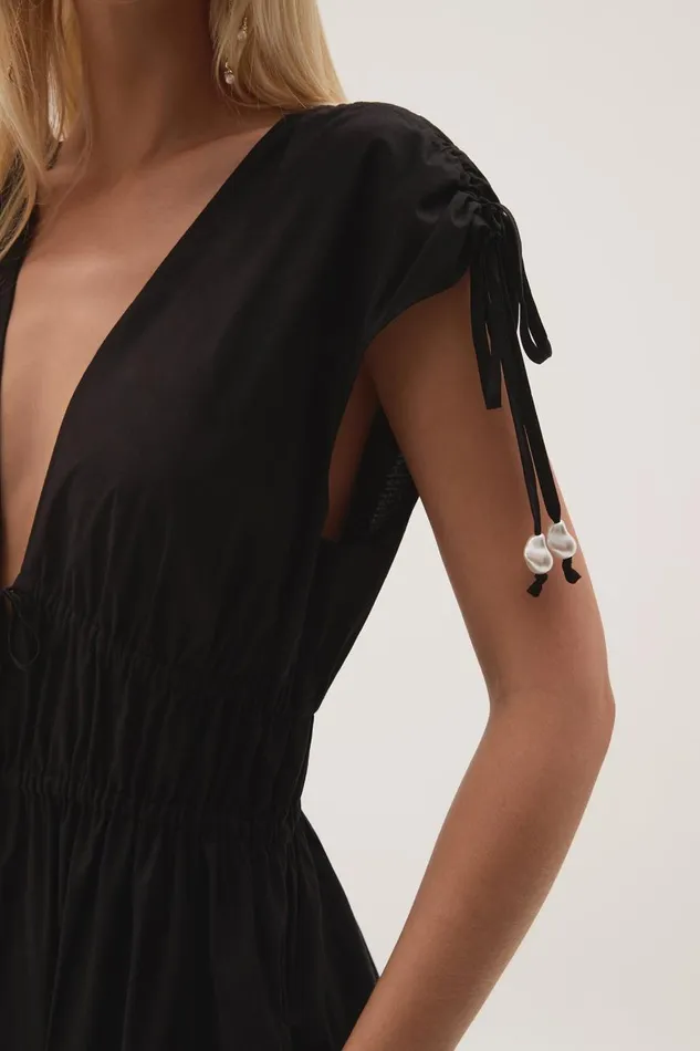 Aje Dresses Marley Tie Maxi Dress Black 8211 Women Aje Dresses Marley Tie Maxi Dress Black 8211 Women