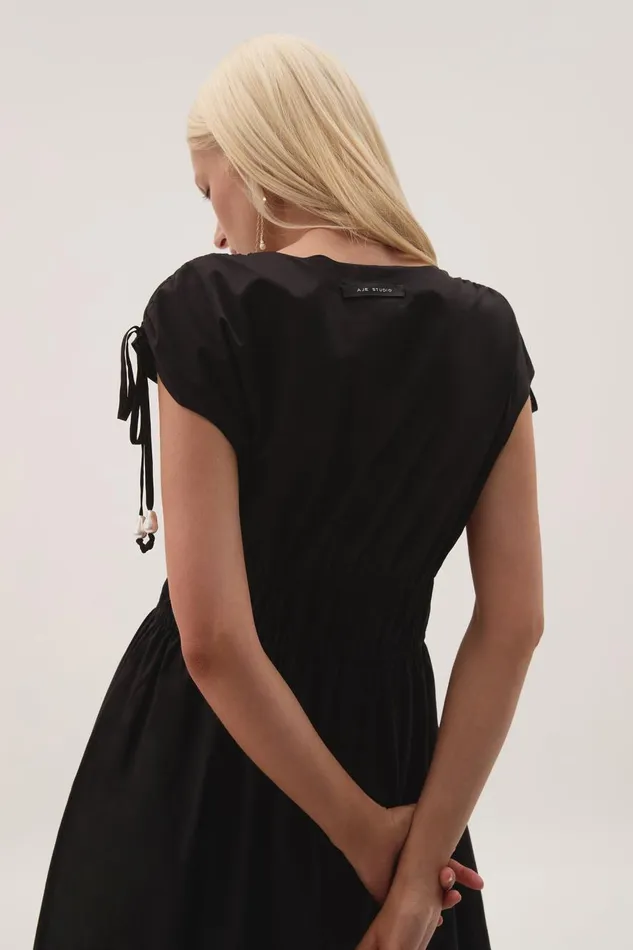 Aje Dresses Marley Tie Maxi Dress Black 8211 Women Aje Dresses Marley Tie Maxi Dress Black 8211 Women
