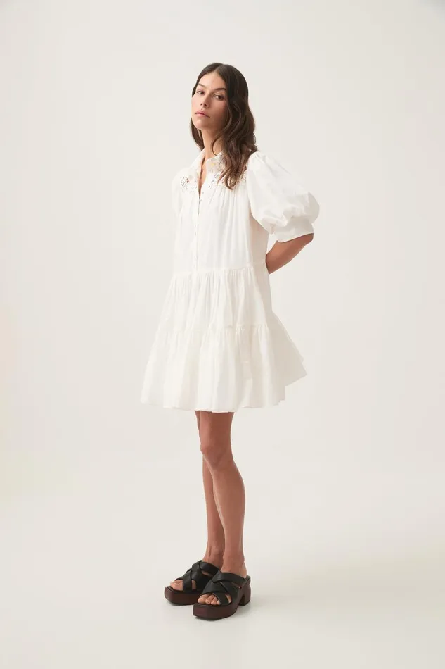 Aje Dresses Wonderland Mini Dress Ivory 8211 Women Aje Dresses Wonderland Mini Dress Ivory 8211 Women