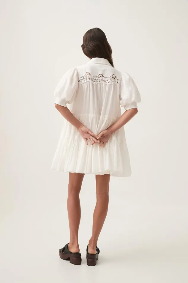 Aje Dresses Wonderland Mini Dress Ivory 8211 Women Aje Dresses Wonderland Mini Dress Ivory 8211 Women
