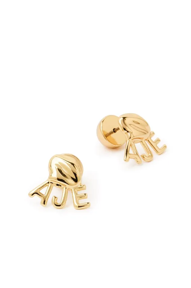 Aje Jewelry Aella Logo Stud Gold 8211 Women Aje Jewelry Aella Logo Stud Gold 8211 Women
