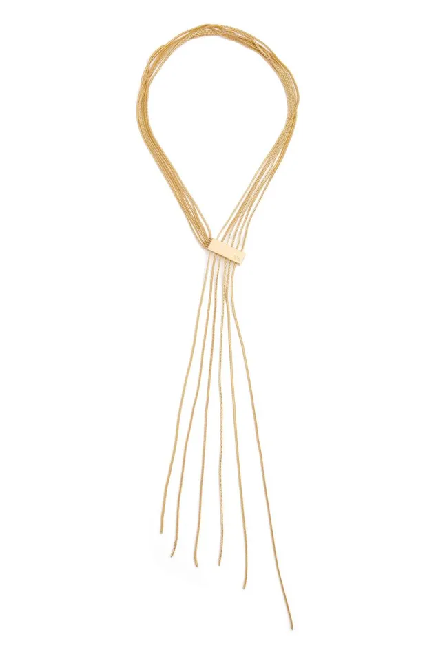 Aje Jewelry Chevron Drop Chain Necklace Gold 8211 Women
