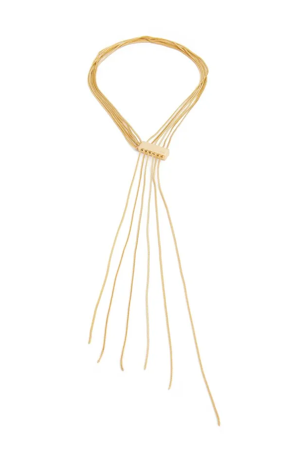 Aje Jewelry Chevron Drop Chain Necklace Gold 8211 Women Aje Jewelry Chevron Drop Chain Necklace Gold 8211 Women