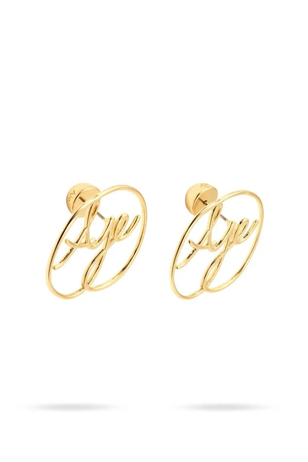 Aje Jewelry Curvature Logo Stud Gold 8211 Women Aje Jewelry Curvature Logo Stud Gold 8211 Women