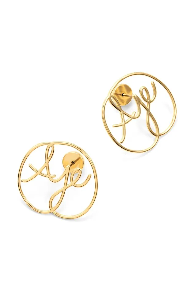 Aje Jewelry Curvature Logo Stud Gold 8211 Women Aje Jewelry Curvature Logo Stud Gold 8211 Women
