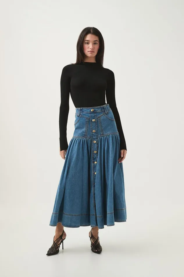Aje Knitwear and Jumpers Carolina Rib Knit Top Black 8211 Women