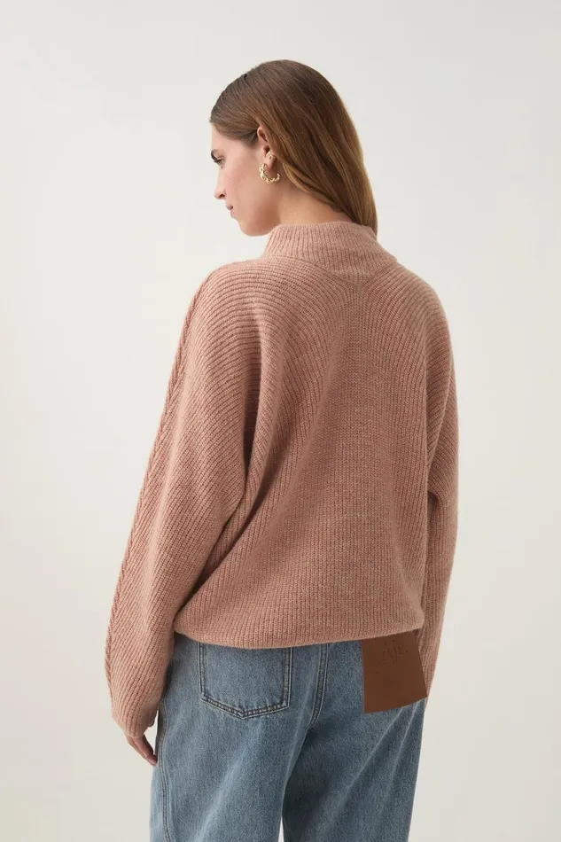 Aje Knitwear and Jumpers Emulate Logo Knit Blush Marleivory Logo 8211 Women