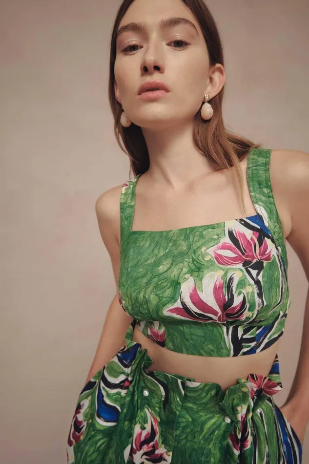 Aje Matching Sets Eden Tie Back Top Native Gumnut Floral 8211 Women Aje Matching Sets Eden Tie Back Top Native Gumnut Floral 8211 Women