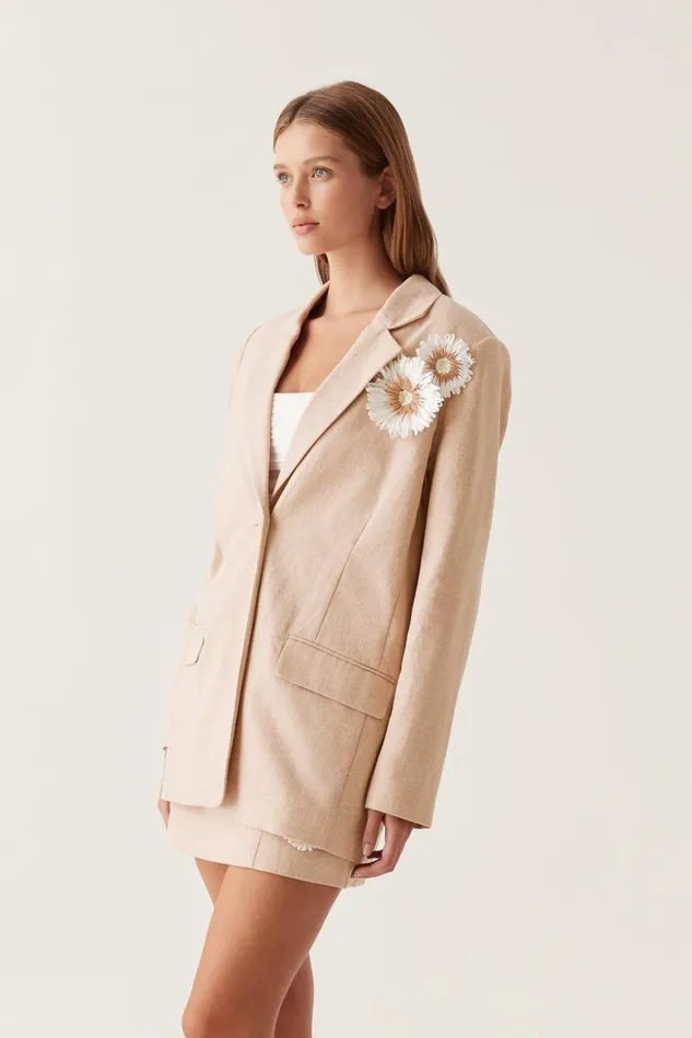 Aje Matching Sets Evoke Tailored Jacket Ivorynatural 8211 Women