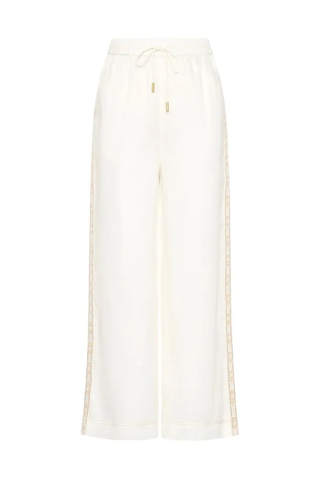 Aje Matching Sets Imogen Logo Linen Pant Ivory 8211 Women