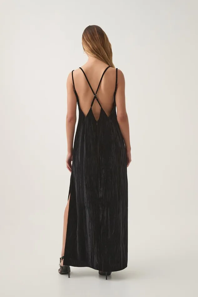 Aje Matching Sets Moonbow Velvet Maxi Dress Black 8211 Women Aje Matching Sets Moonbow Velvet Maxi Dress Black 8211 Women