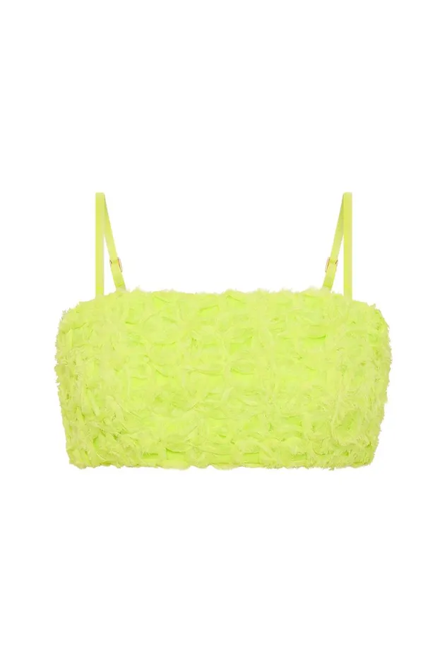 Aje Matching Sets Quintette Textured Bralette Light Lime Green 8211 Women