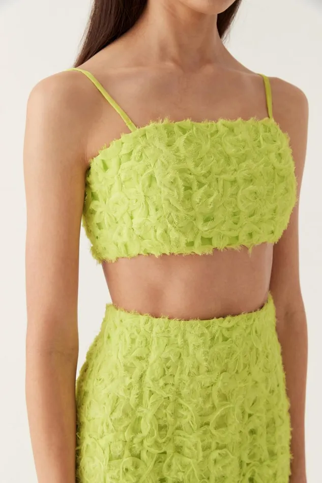 Aje Matching Sets Quintette Textured Bralette Light Lime Green 8211 Women