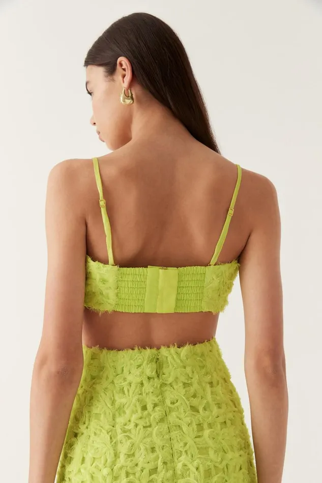 Aje Matching Sets Quintette Textured Bralette Light Lime Green 8211 Women