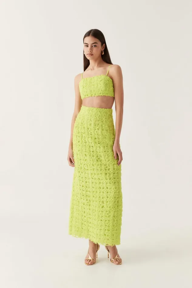 Aje Matching Sets Quintette Textured Bralette Light Lime Green 8211 Women