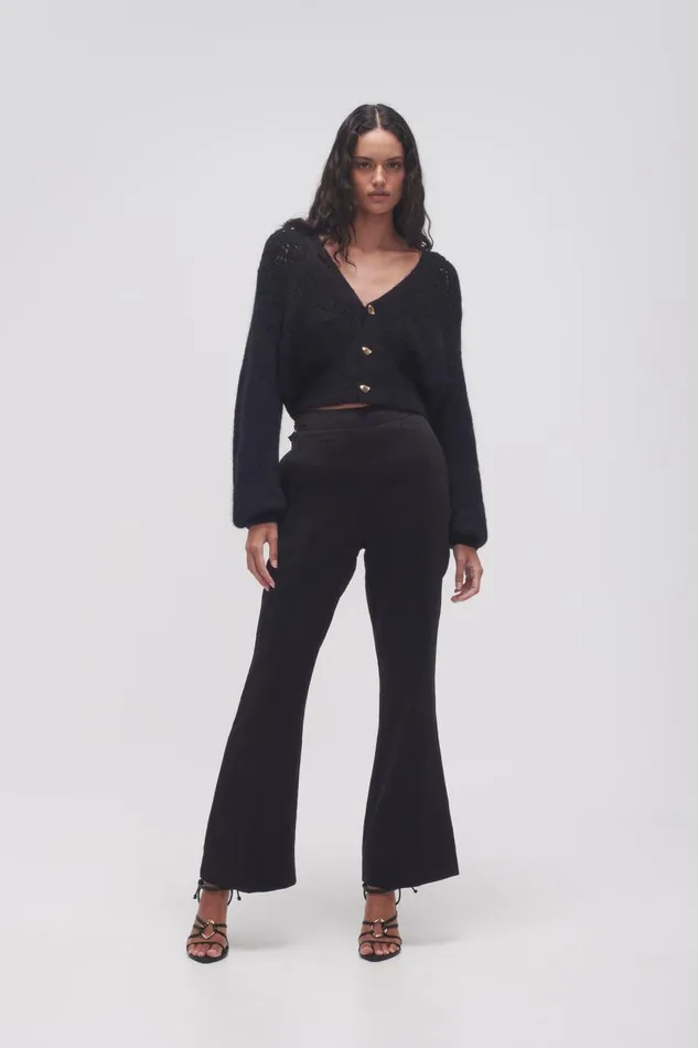 Aje Pants Elements Flared Pant Black 8211 Women