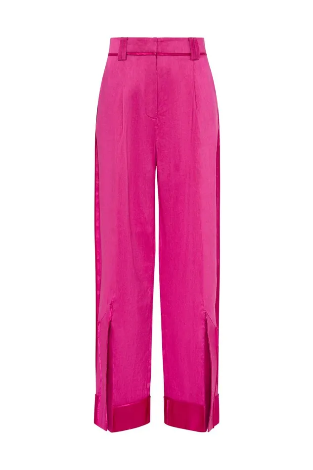 Aje Pants Insight Deconstructed Pant Magenta 8211 Women