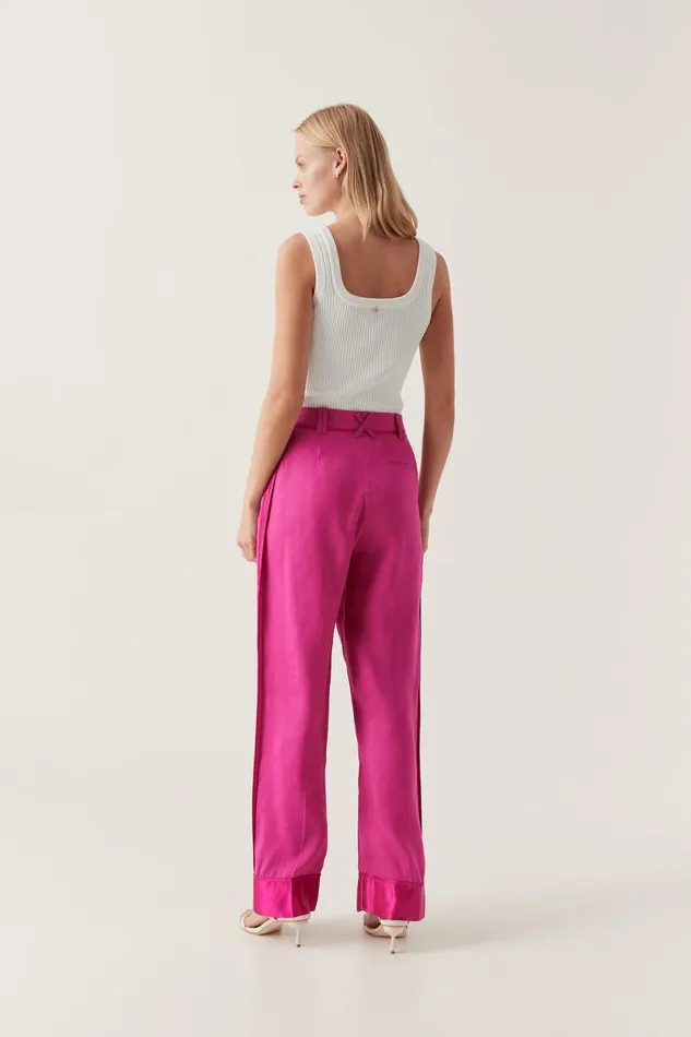 Aje Pants Insight Deconstructed Pant Magenta 8211 Women
